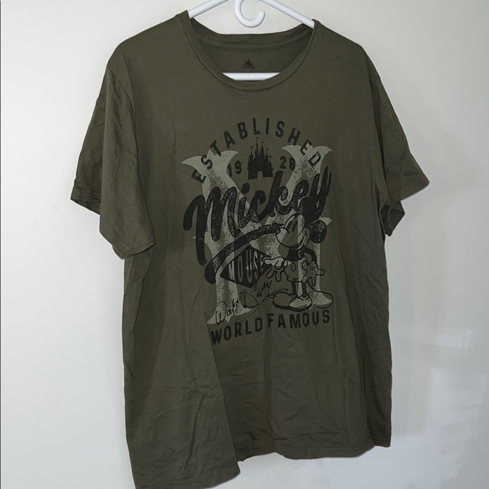 Mickey Mouse Olive Green T-Shirt